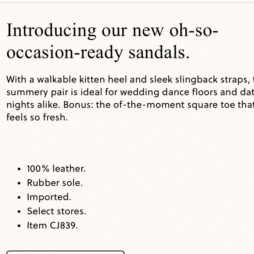 NIB J.Crew Krista sling back kitten heel 8 - Picture 2 of 9
